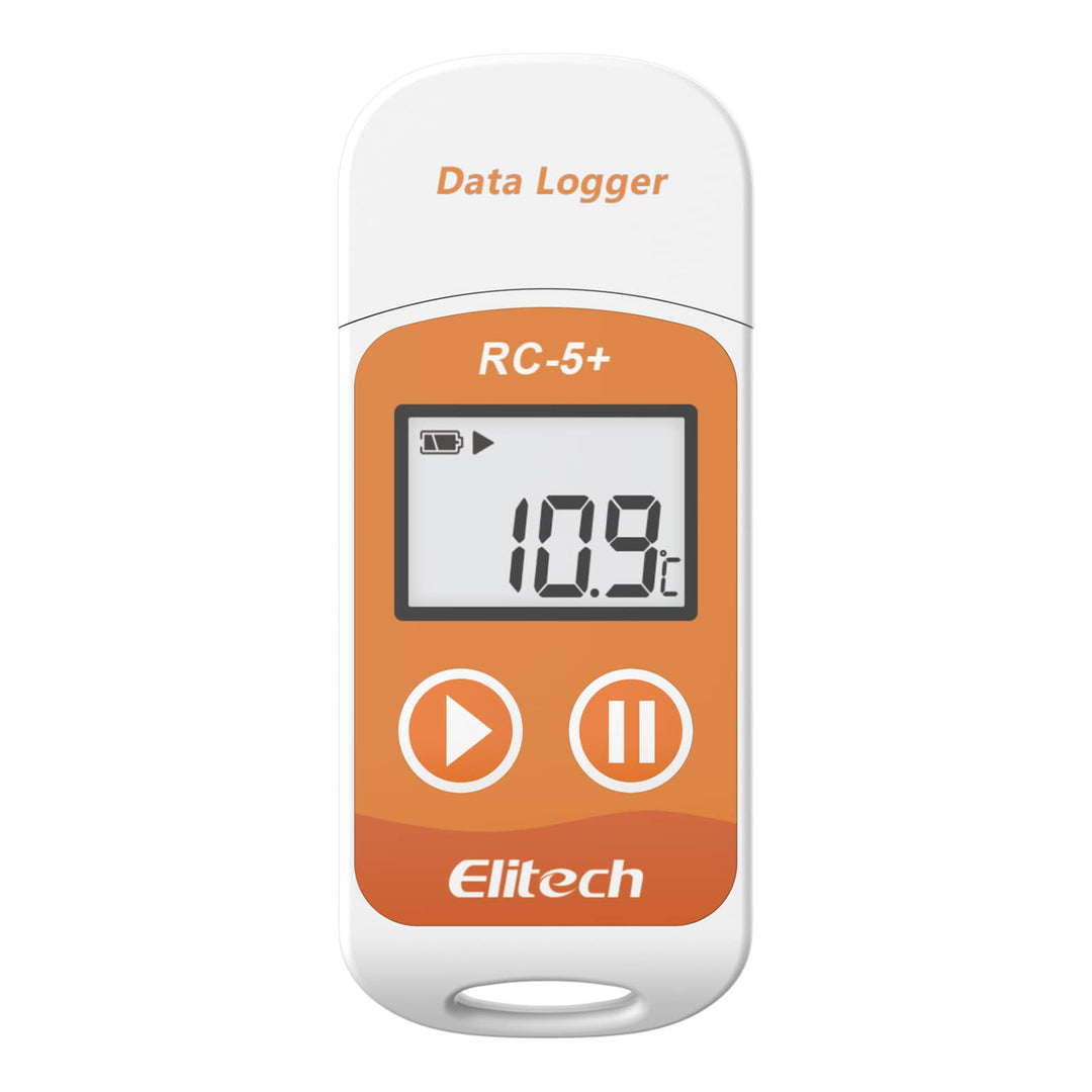 Elitech RC-5+ Wiederverwendbarer Temperaturdatenlogger Data Logger PDF&CSV USB Recorder 32000 Punkte