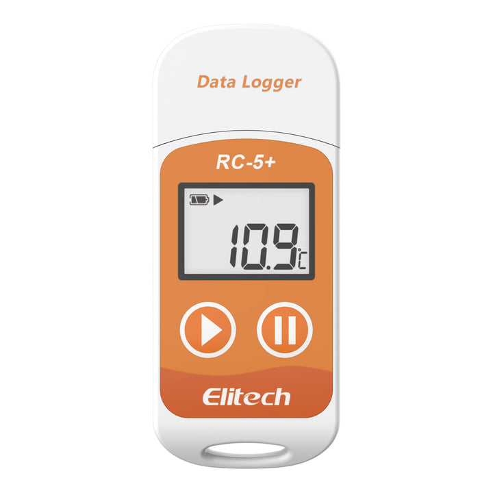 Elitech RC-5+ Wiederverwendbarer Temperaturdatenlogger Data Logger PDF&CSV USB Recorder 32000 Punkte