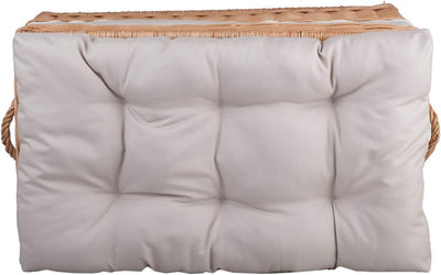 e-wicker24 Wäscheschrank, Truhe für Wäsche, Wäschekorb, Wäschepuff aus Weide, Spielzeugkorb aus Weid