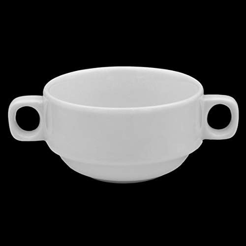 Holst Porzellan TC 025 Suppen-Obertasse 0,25 L Catering, weiss, 9.8 x 9.8 x 5.2 cm, 6er Pack Caterin