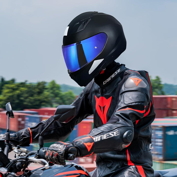 Motorradhelm Visier für Hjc i70 i10 HJ-31,Helmvisier Motorrad Windschutz Helm Objektiv Visier Vollge
