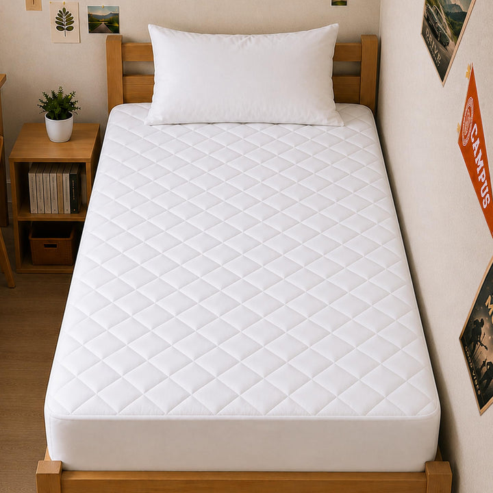 Utopia Bedding Gesteppte Matratzenauflage (grosses Einzelbett), Matratzenbezug dehnbar bis 40,6 cm H