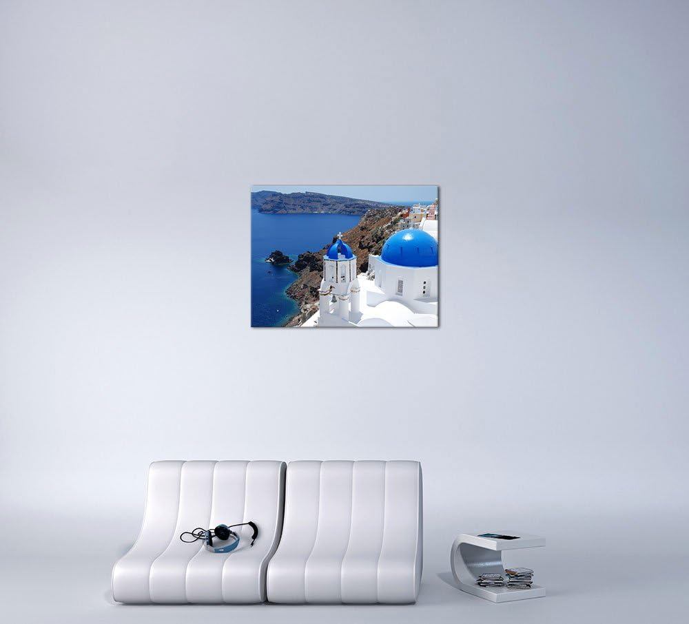 Bilderdepot24 Bild auf Leinwand | Santorini - Griechenland II in 60x50 cm als Wandbild | Wand-deko D