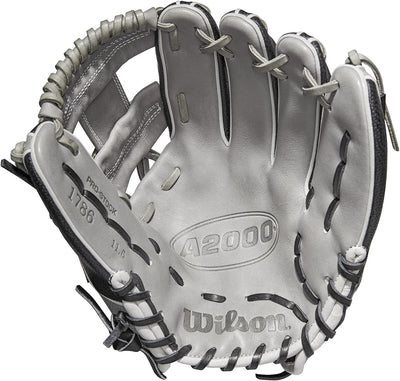 WILSON A200 Baseballhandschuh-Serie Rechte Hand Wurf 29,2 cm (11,5 Zoll) SuperSkin Handschuh, Schwar