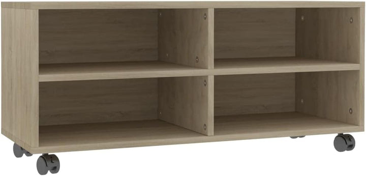 vidaXL TV Schrank mit Rollen Lowboard Fernsehtisch TV Möbel Board Tisch Fernsehschrank Sideboard HiF