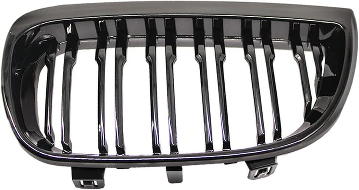 HZTWFC Kühlergrill vorne Niere Sportgitter Ersatz glänzend schwarz Doppellamellen für BMW E87 1er 20