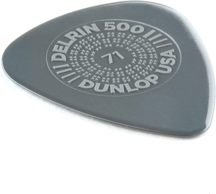 Médiators Jim Dunlop 0,71mm Delrin 500 Prime Grip 0,71mm sachet de 72 Sachet de 72 0,71mm, Sachet de