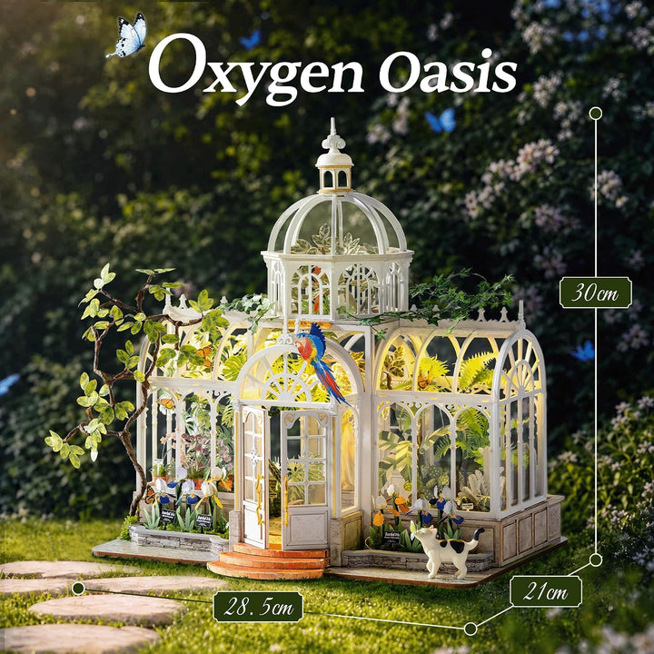 Rolife Botanical Oasis DIY Miniaturhaus-Modellbausatz für Erwachsene