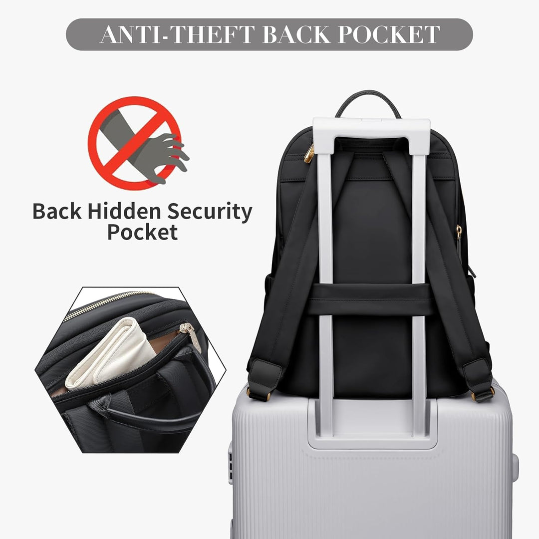 GOLF SUPAGS Laptop Rucksack für Damen Casual Daypack für Arbeit Reisen College Schulrucksack Handtas