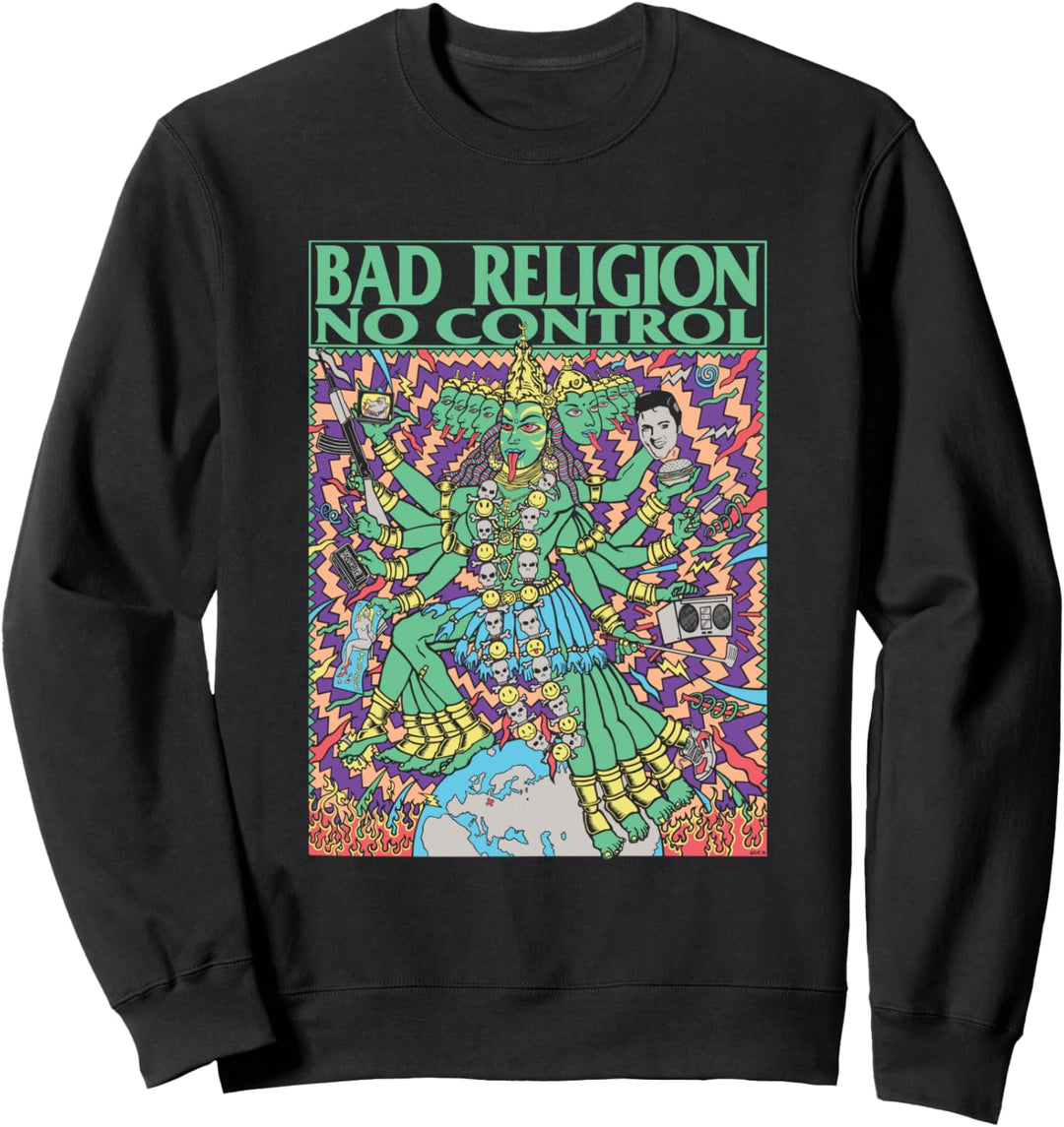 Bad Religion – Offizieller Merchandise-Artikel – keine Kontrolle Neuauflage Sweatshirt
