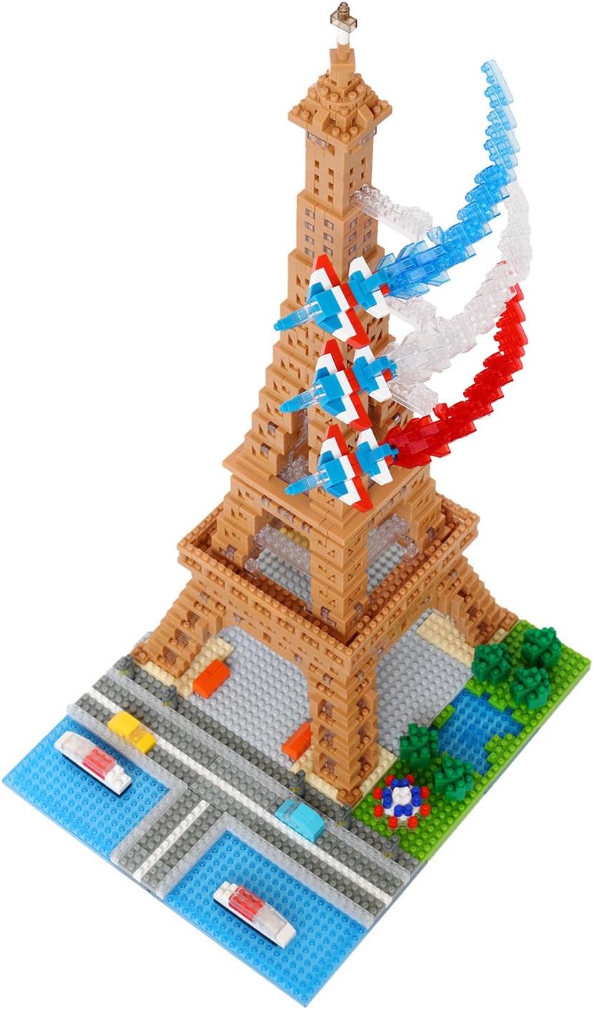 nanoblock - Weltberühmt - Eiffelturm Deluxe Edition, Advanced Hobby Series Bauset Mehrfarbig, Mehrfa
