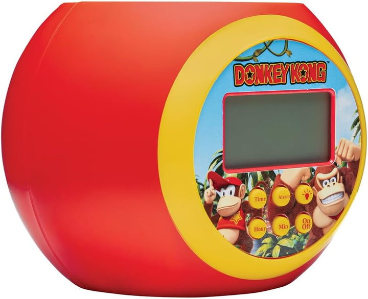 Lexibook, Donkey Kong, Projektor-Wecker, RL977DKLXB | Deckenprojektion, Timer, LCD-Display, Schlumme
