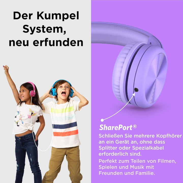 LilGadgets Connect+ Pro Kinderkopfhörer mit Kabel – speziell für den Komfort von Kindern entwickelt,