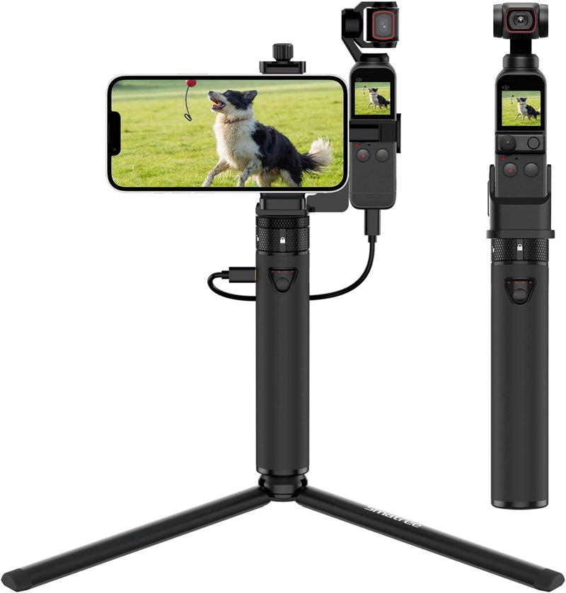 Smatree 2022 Powerbank mit Dreibeintativ Kompatibel mit DJI Osmo Pocket 2/ DJI Osmo Pocket 1, 5000mA