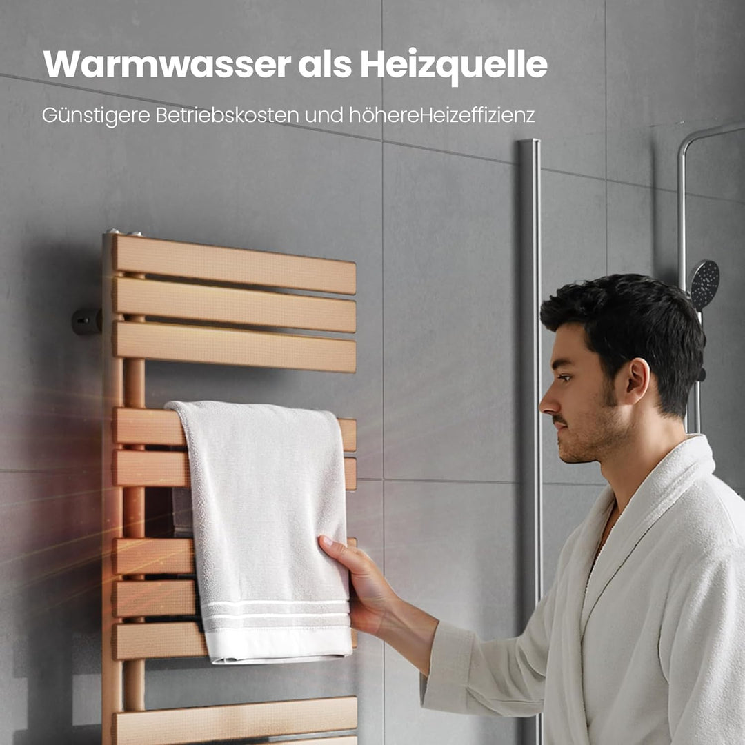 Heilmetz® Badheizkörper Flach Design Heizkörper Handtuchtrockner für Badezimmer Handtuchheizkörper m