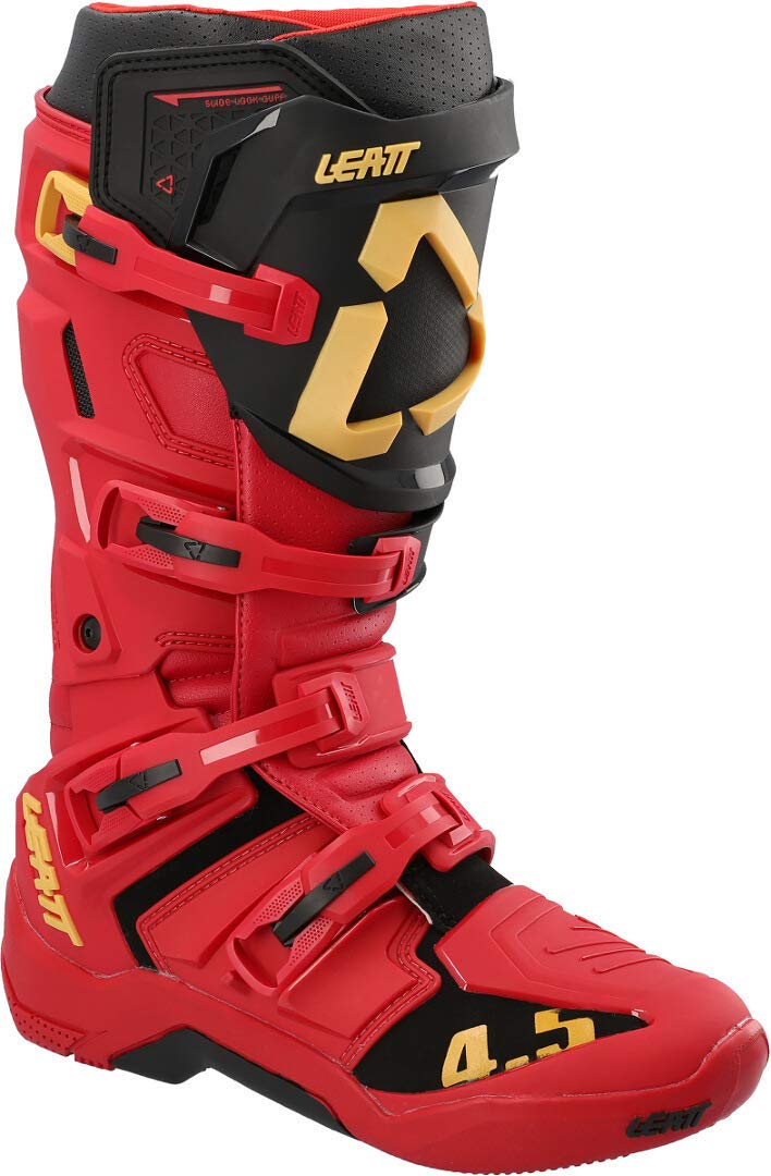 Leatt Unisex Motorradstiefel 45.5 EU Rouge Noir, 45.5 EU Rouge Noir