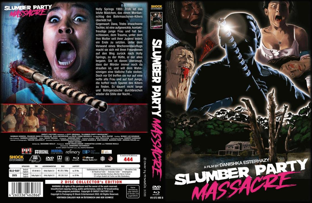 Slumber Party Massacre - 2021 - 2-Disc Mediabook - Cover B - limited 444er Blu-Ray + DVD Edition, DV