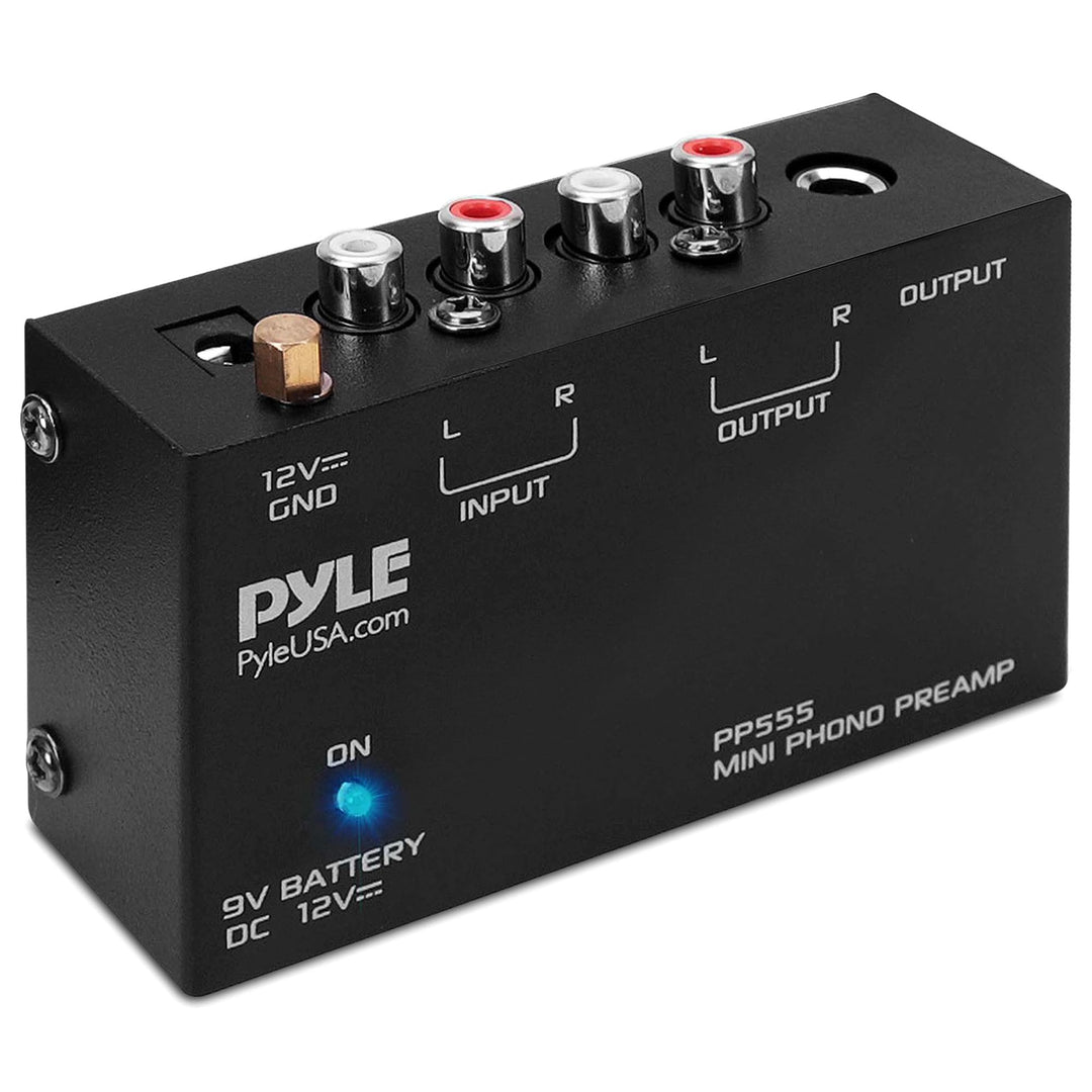 Pyle Stereo Verstärker – Phono Preamp – Phono Verstärker für Plattenspieler RCA Ein- & Ausgang als P