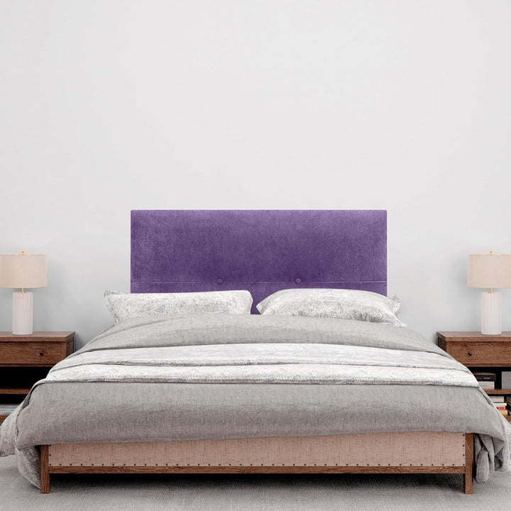 DHOME Kopfteil aus Kunstleder oder Stoff AQUALINE Pro Kopfteil Polsterkopfteil Luxusbett (Stoff Lila