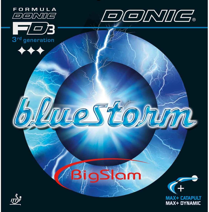 DONIC Belag Bluestorm Big Slam Schwarz 1,9 mm, Schwarz 1,9 mm