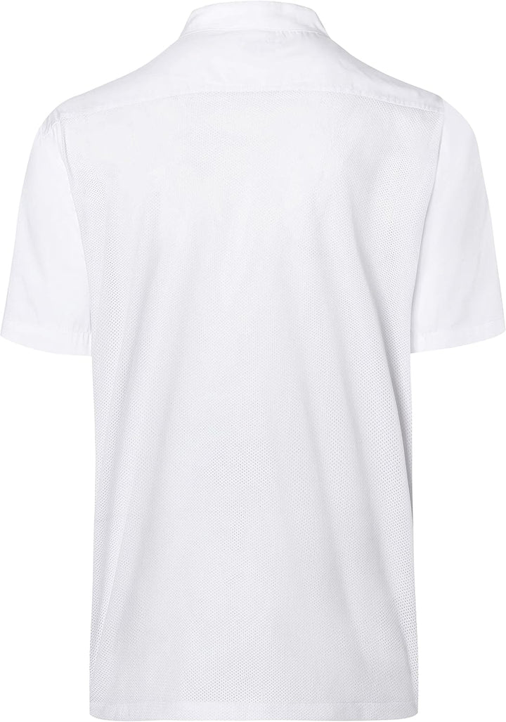 Karlowsky Kurzarm Überwurf-Kochhemd Basic XS Weiss, XS Weiß