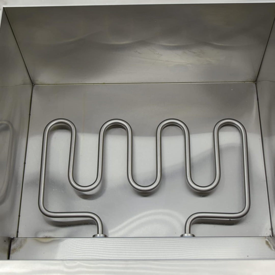 MOOTACO Elektrischer Wasserbad aus Edelstahl, Buffet, 4 x 1/6 mit Deckel, einstellbare Temperatur 30