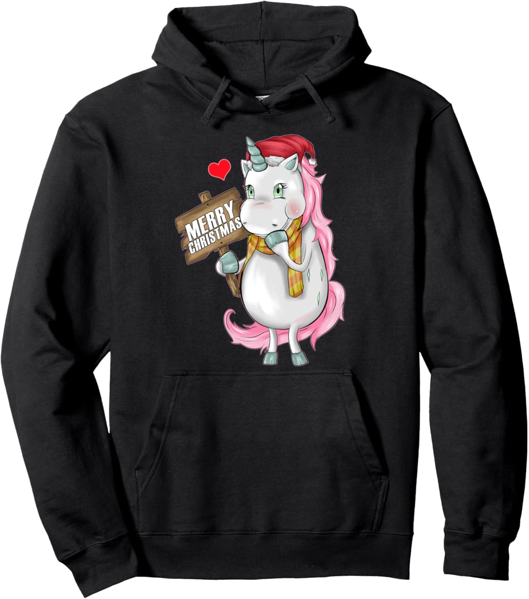 Merry Christmas Weihnachts Einhorn Outfit Weihnachten Pullover Hoodie