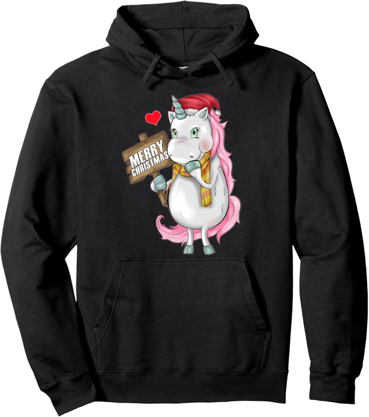 Merry Christmas Weihnachts Einhorn Outfit Weihnachten Pullover Hoodie