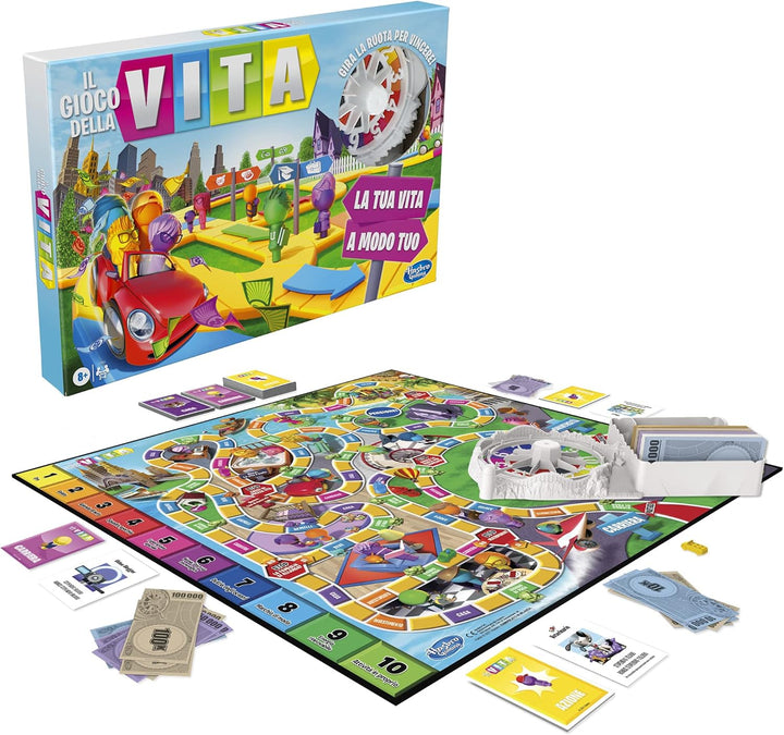 Hasbro Gaming - Spiel des Lebens, EIN passendes Spiel für die ganze Familie, für 2-4 Spieler, Bretts