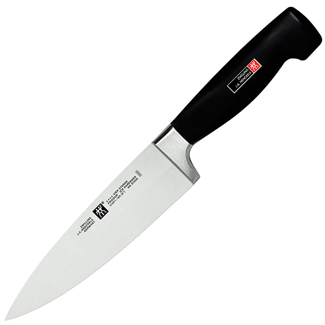 Zwilling 31071-161-0 Vier Sterne Kochmesser, Rostfreier Spezialstahl, Sonderschmelze, Kunststoff, 16