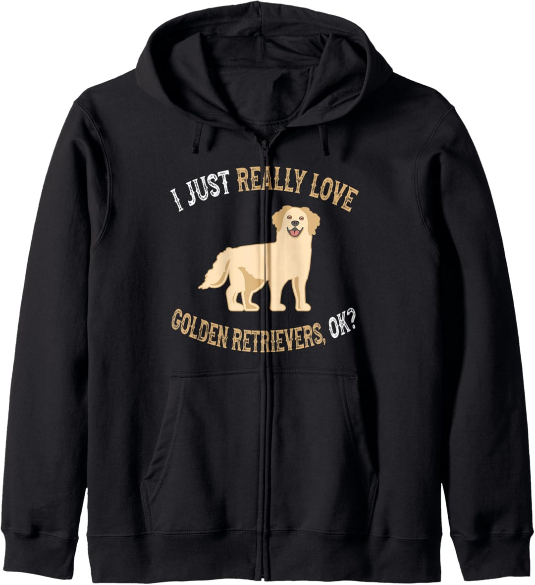 I Love Golden Retrievers - Cute Golden Retriever Owner Kapuzenjacke