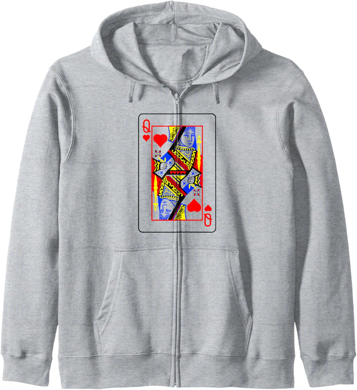 Herzdamen Poker Kartenspiele Karten Bluffing Casino Kapuzenjacke