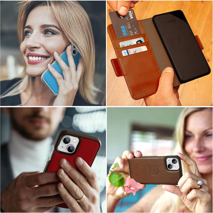 Dreem Fibonacci iPhone 13 Mini Brieftaschen-Etui / 2-in-1 stossfestes Etui und abnehmbares Folio aus