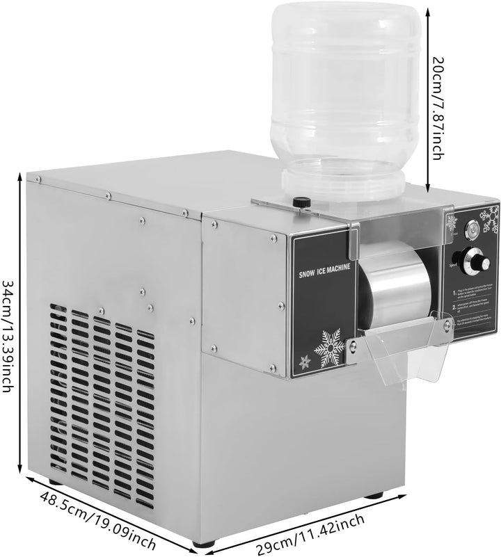 Kommerzielle Schneeflocken-Eismaschine Schneeeisbereiter Tag Schneeflocken-Eismaschine Edelstahl-Eis