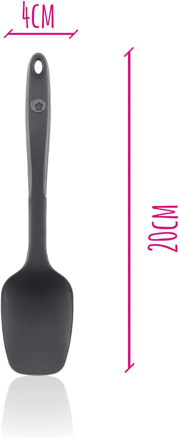 Kochblume Flexlöffel S 4er Set | Premium-Silikon | Hitzebeständig | Spülmaschinenfest | Farbe: limet