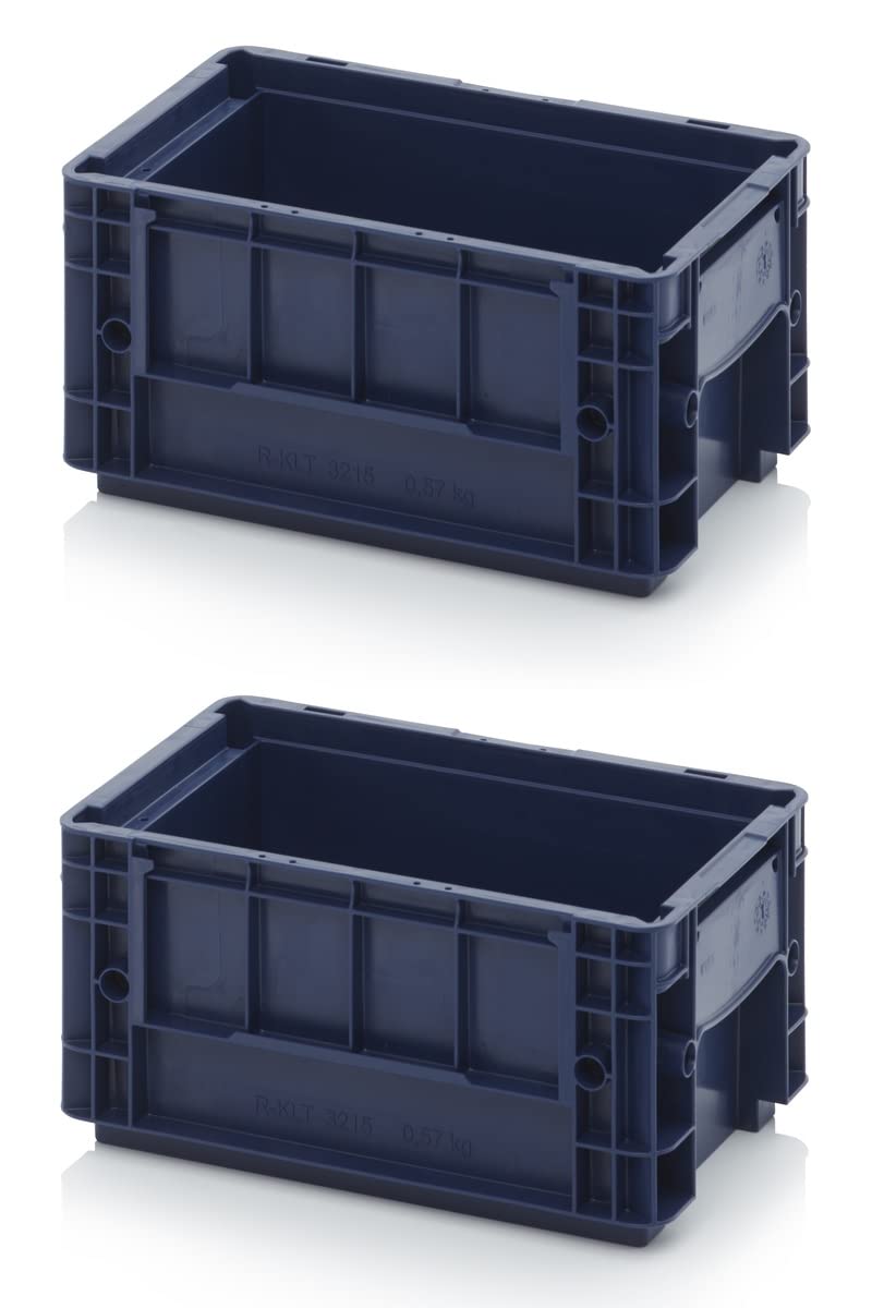 2x R-KLT Behälter 30 x 20 x 14,7 * Kleinladungsträger blau 30x20x14 Eurobehälter Industrie KLT 3215