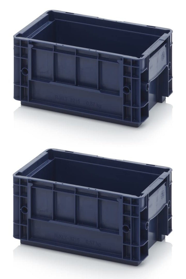 2x R-KLT Behälter 30 x 20 x 14,7 * Kleinladungsträger blau 30x20x14 Eurobehälter Industrie KLT 3215