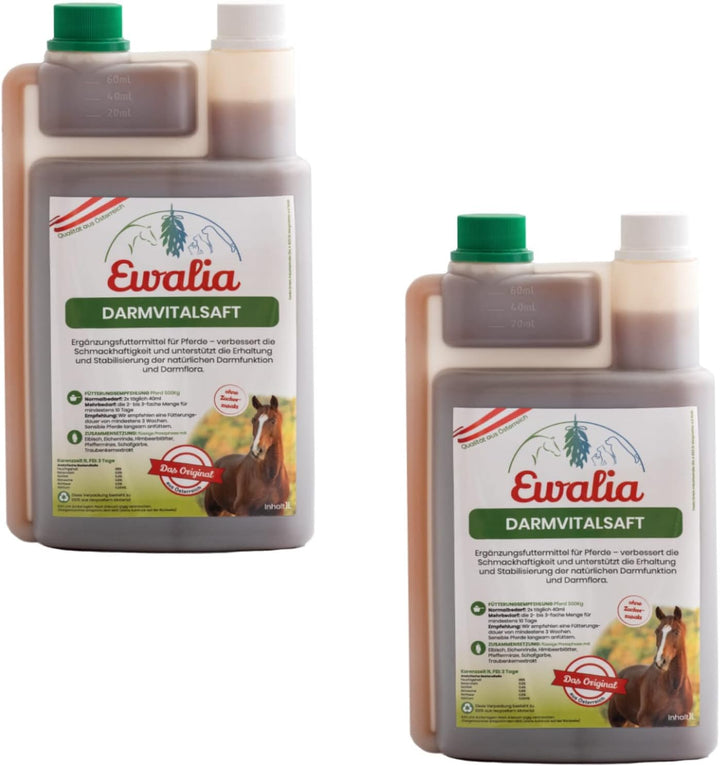 Ewalia Magensaft I für Pferde- Doppelpack - 2 x 1 L 2er Pack, 2er Pack