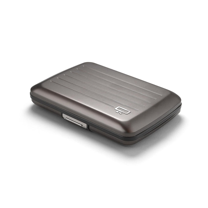 ÖGON Smart Wallets - Geldbörse aus Aluminium Stockholm V2 – Verschluss aus Metall – RFID-Kartenhalte