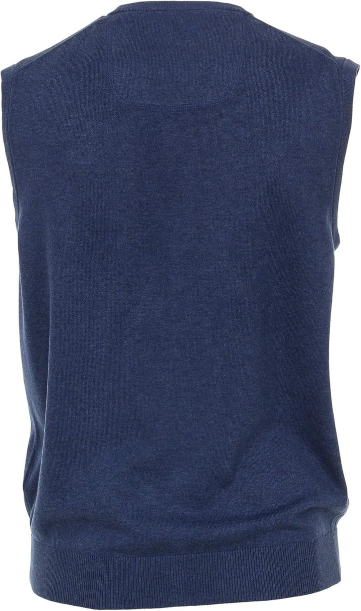 CasaModa Herren Pullunder unifarben 004460 Gerade Schnittführung L Aquadunkelblau, L Aquadunkelblau