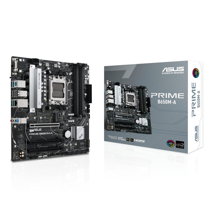 ASUS Prime B650M-A Gaming Mainboard Sockel AMD AM5 (Ryzen 7000, micro-ATX, DDR5 Speicher, PCIe 5.0,