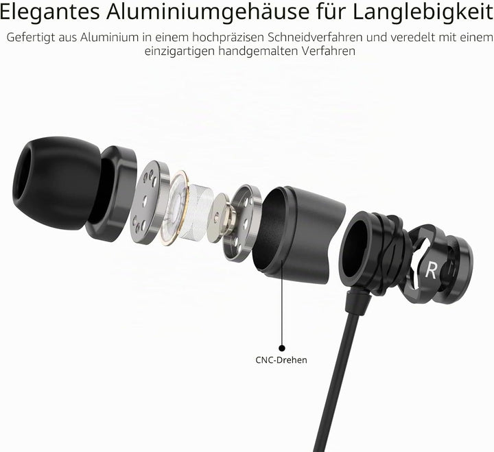 SoundMAGIC E11C Kabelgebundene Kopfhörer mit Mikrofon, HiFi-Stereo-Ohrhörer, geräuschisolierende In-