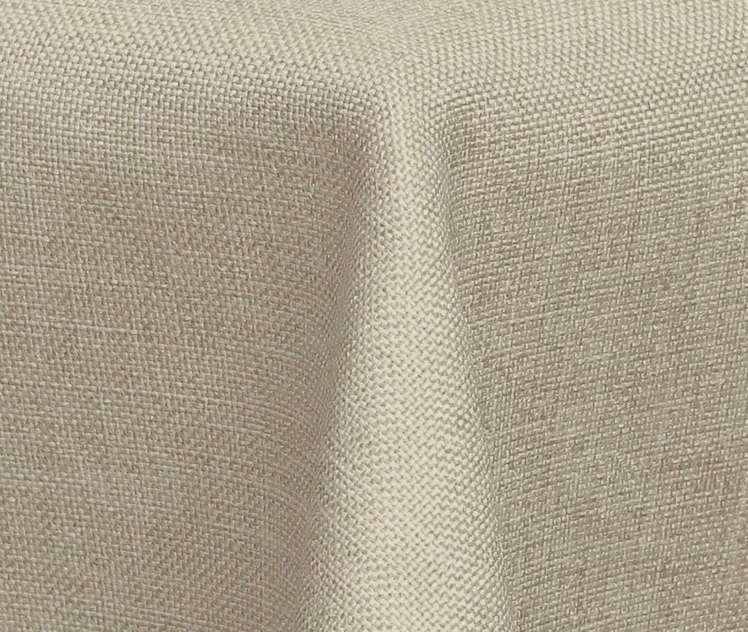 Textil Tischdecke - Leinen Optik - wasserabweisend Rund (Silbergrau, 140 cm) Silbergrau 140 cm, Silb