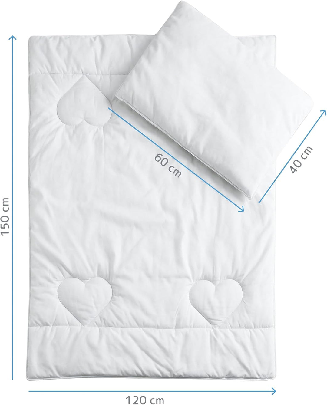 Baby Comfort Bettwäsche-Set für Kleinkinder, 150 x 120 cm