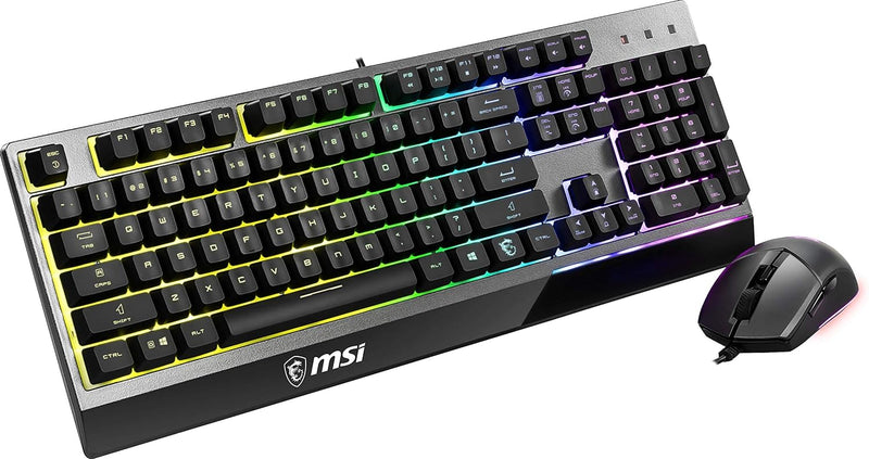 MSI Vigor GK30 Combo DE Gaming Tastatur und GM11 Gaming Maus (kabelgebunden, Plunger Switch, QWERTZ