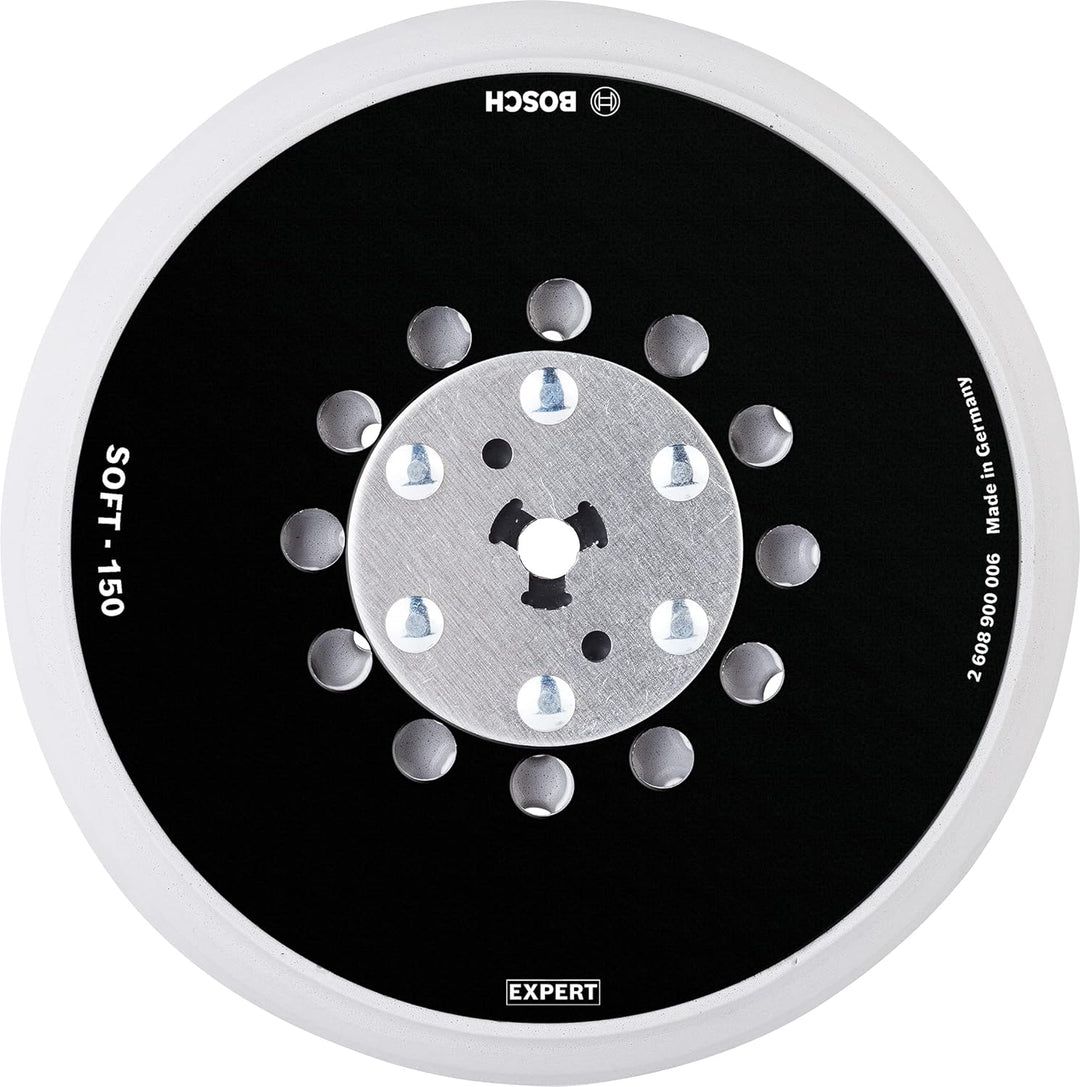 Bosch Professional 1x Expert Multihole Universalstützteller (Version weich, Ø 150 mm, Zubehör Exzent
