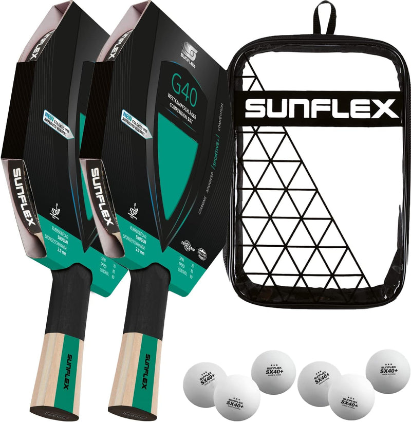 Sunflex® Color COMP G40 Tischtennisschläger | Tischtennis Racket Bat TT Profi Wettkampfschläger | an