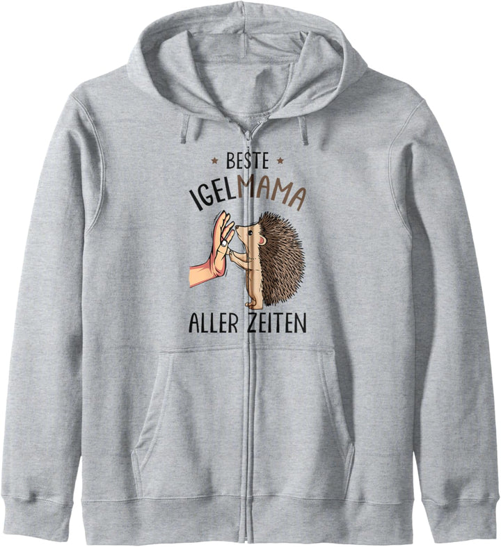 Beste Igel Mama aller Zeiten Damen Frauen Kapuzenjacke