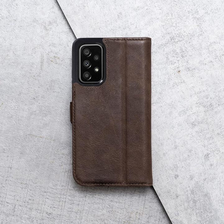 Porter Riley - Lederhülle für Samsung Galaxy A53. Premium Echtleder Standhülle/Cover/Brieftasche (Sc