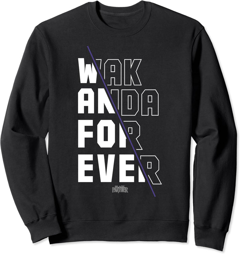 Marvel Black Panther Wakanda Forever Divided Sweatshirt